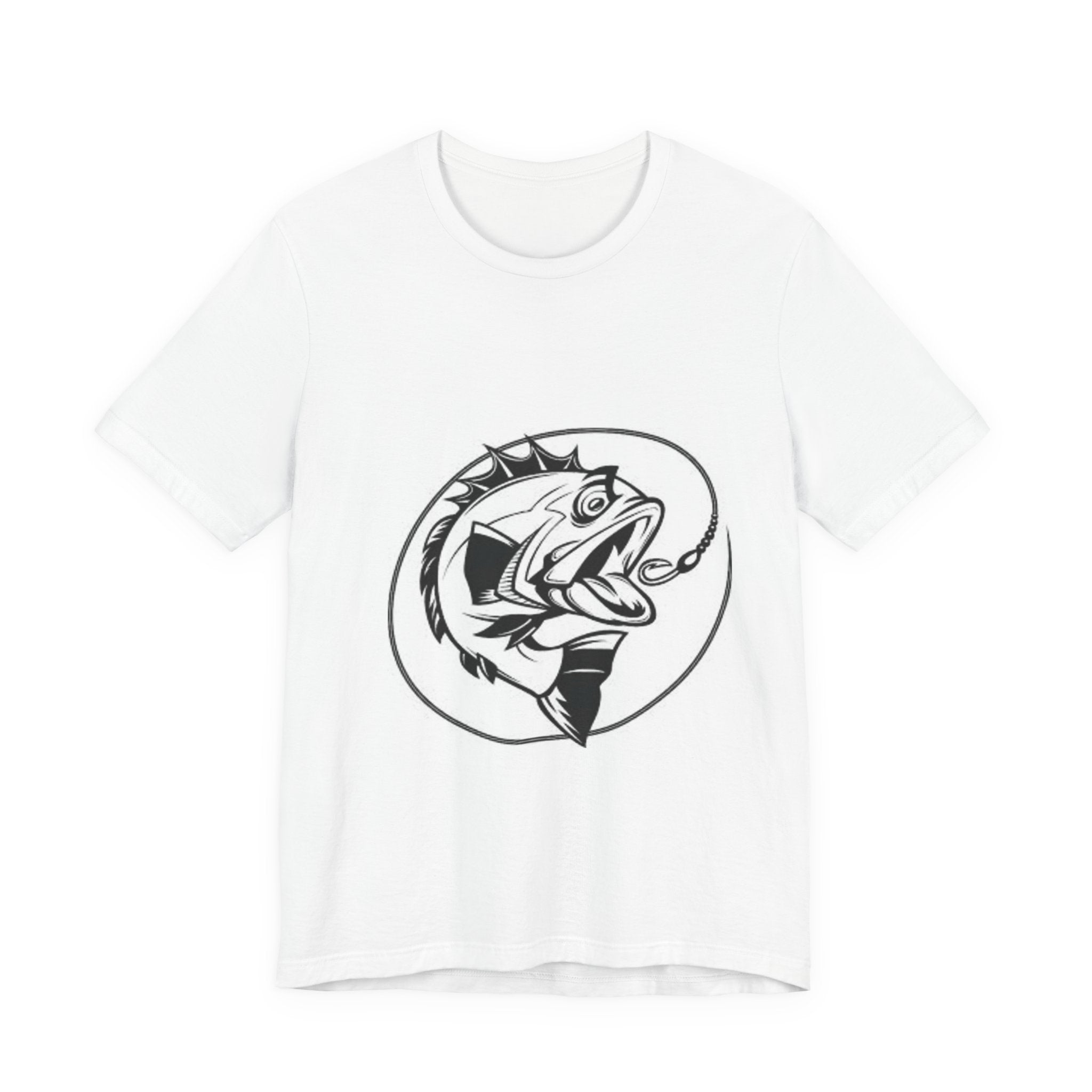 Fishing Graphic Tee — Hooked Fish Illustration T-Shirt