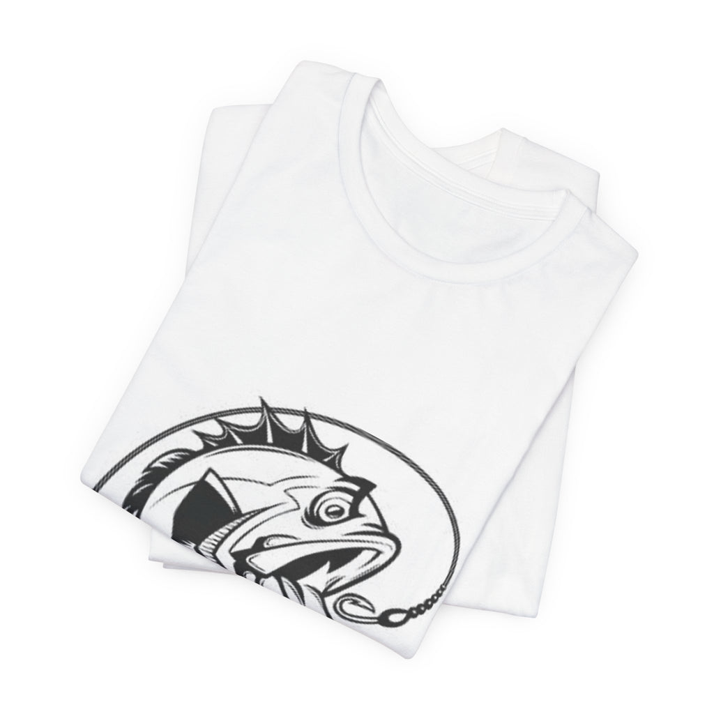 Fishing Graphic Tee — Hooked Fish Illustration T-Shirt