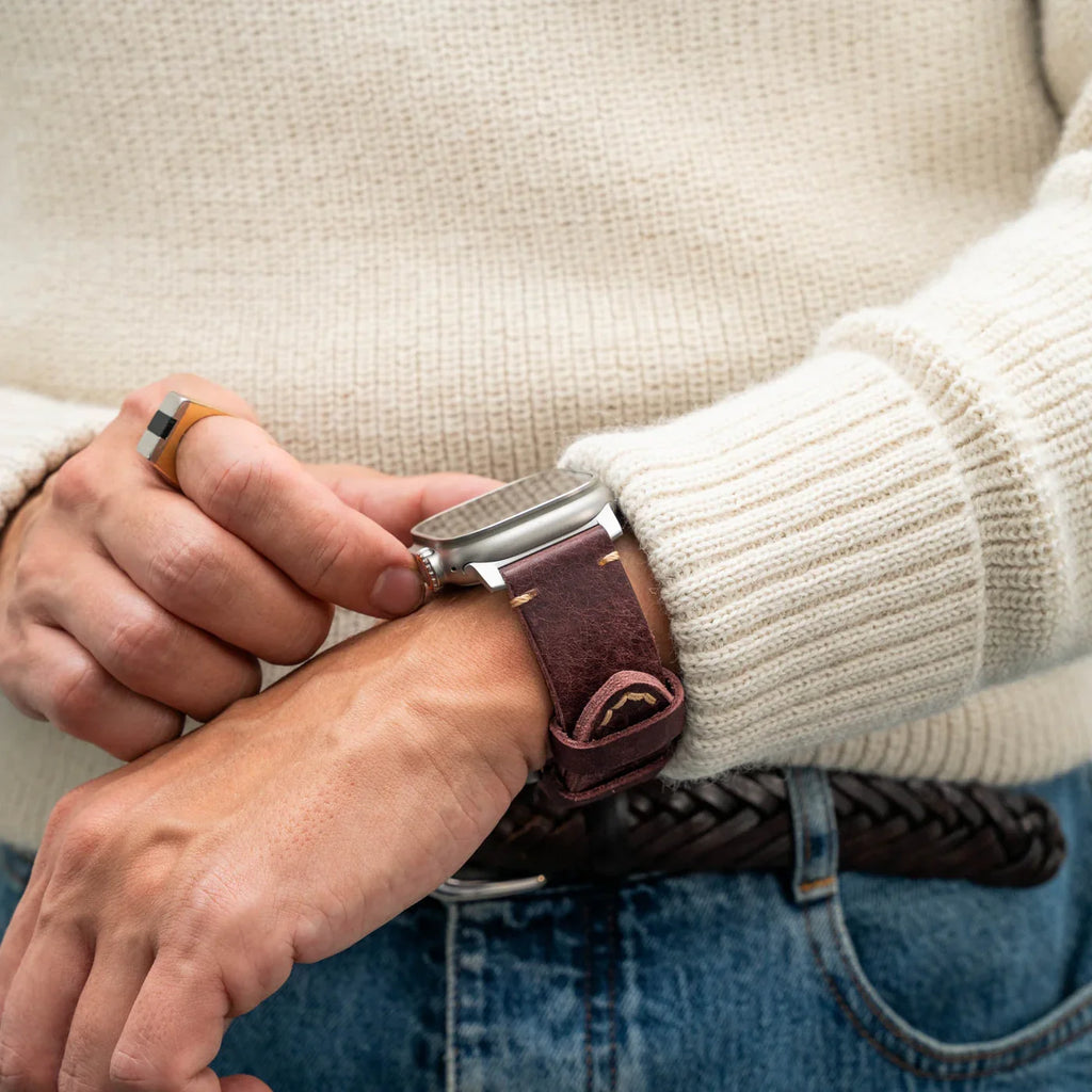 Mens Leather Strap R01 Watch